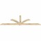 Ekena Millwork Redmond Rough Sawn Timber Gable Bracket, Douglas Fir, 96"W x 32"H x 2"D x 4"F, 8/12 Pitch GBW096X32X0204RED00RDF - alternate 4